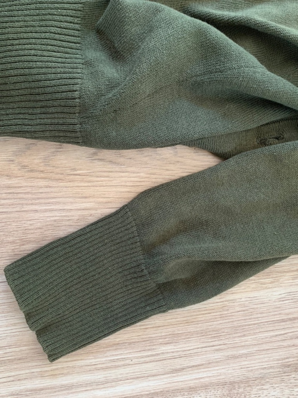 Green Cardigan 100% cotton 3/4 sleeve - Picture 11 of 11
